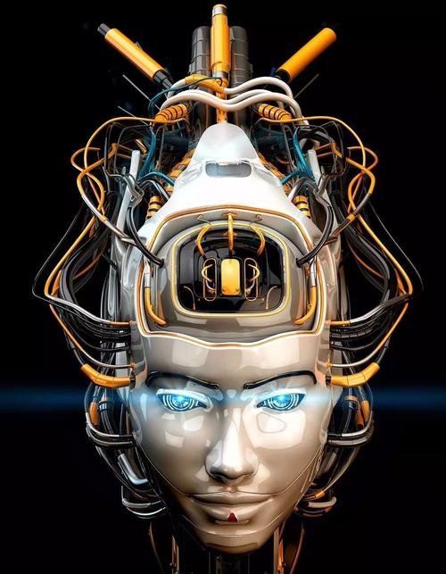 50张人工智能机器人超高清图片3d渲染科幻海报
